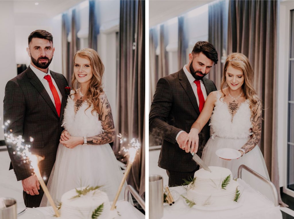 krojenie tortu weselnego